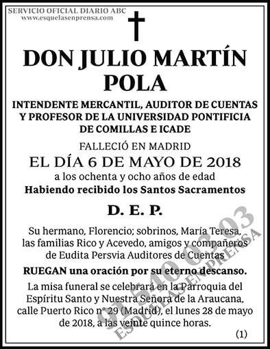 Julio Martín Pola